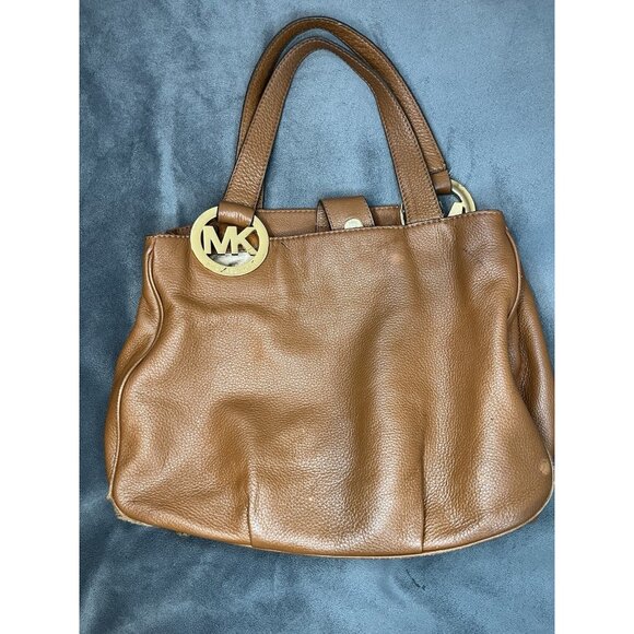 Michael Kors Fulton Large Leather East West Tote Bag luggage color - Picture 5 of 16